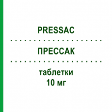 ПРЕССАК (PRESSAC) 10 мг таблетки 14 шт - Амлодипін FARMACEUTICI DAMOR