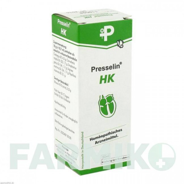 ПРЕССЕЛИН (PRESSELIN) капли 50 мл - Гомеопатия COMBUSTIN