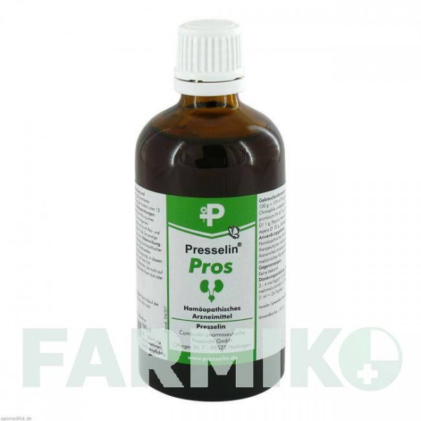 ПРЕССЕЛИН ПРОС (PRESSELIN PROS) капли 100 мл - Гомеопатия COMBUSTIN