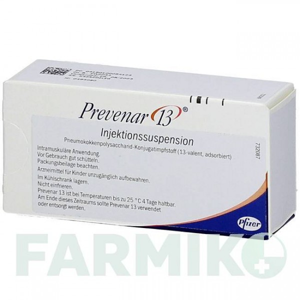 ПРЕВЕНАР (PREVENAR) 13 суспензія 1 шт - Пневмококовий антиген EMRA-MED