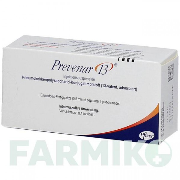 ПРЕВЕНАР (PREVENAR) 13 суспензия 1 шт - Пневмококковый антиген PFIZER