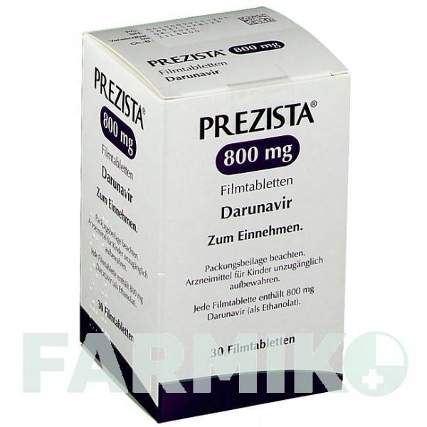 ПРЕЗИСТА (PREZISTA) 800 мг таблетки 30 шт - Дарунавир JANSSEN CILAG