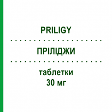 ПРИЛИДЖИ (PRILIGY) 30 мг таблетки 6 шт - Дапоксетин MENARINI