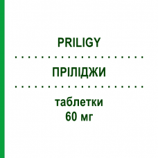 ПРИЛИДЖИ (PRILIGY) 60 мг таблетки 6 шт - Дапоксетин MENARINI
