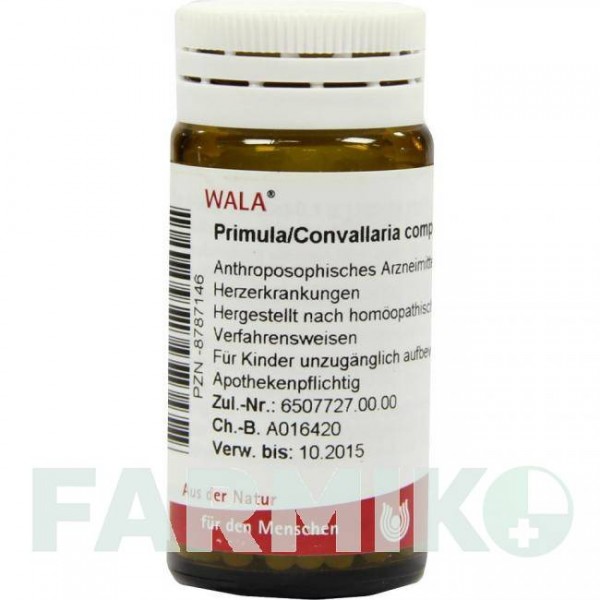 ПРИМУЛА КОНВАЛЛЯРИЯ (PRIMULA CONVALLARIA) глобули 20 г - Гомеопатия WALA HEILMITTEL