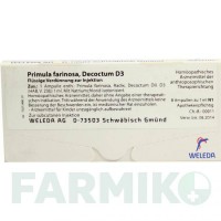 ПРИМУЛА ФАРІНОСА (PRIMULA FARINOSA) D 3 ампули 8x1 мл - Гомеопатія WELEDA