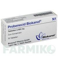 ПРОБЕНЕЦИД (PROBENECID) таблетки 30 шт - Пробенецид BIOKANOL PHARMA