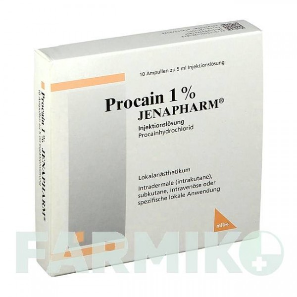 ПРОКАЇН (PROCAIN) 1% ампули 10x5 мл - Прокаїн MIBE