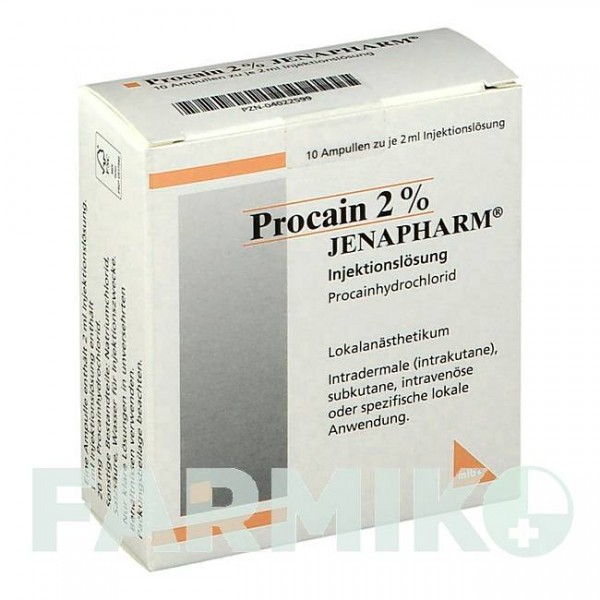 ПРОКАИН (PROCAIN) 2% ампулы 10x2 мл - Прокаин MIBE