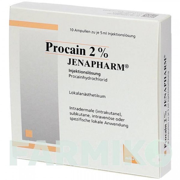 ПРОКАИН (PROCAIN) 2% ампулы 10x5 мл - Прокаин MIBE