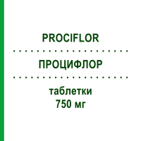ПРОЦИФЛОР (PROCIFLOR) 750 мг таблетки 12 шт - Ципрофлоксацин EPIFARMA