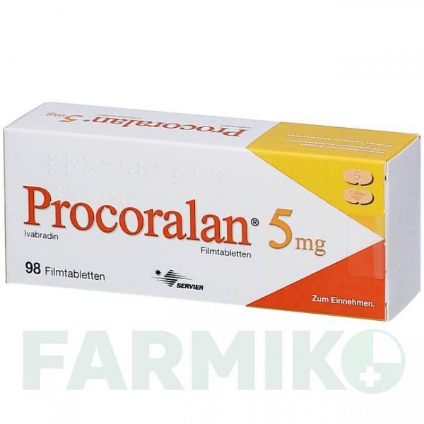 ПРОКОРАЛАН (PROCORALAN) 5 мг таблетки 98 шт - Ивабрадин 1 0 1 CAREFARM