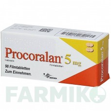 ПРОКОРАЛАН (PROCORALAN) 5 мг таблетки 98 шт - Івабрадин ACA MULLER-ADAG PHARMA