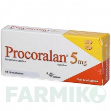 ПРОКОРАЛАН (PROCORALAN) 5 мг таблетки 98 шт - Івабрадин DOCPHARM