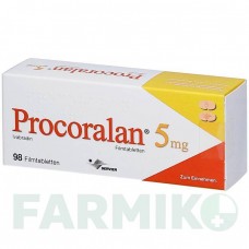 ПРОКОРАЛАН (PROCORALAN) 5 мг таблетки 98 шт - Івабрадин ORIFARM