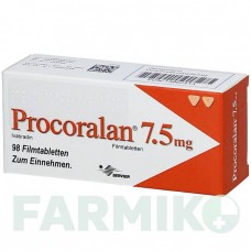 ПРОКОРАЛАН (PROCORALAN) 7,5 мг таблетки 98 шт - Ивабрадин ACA MULLER-ADAG PHARMA
