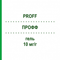 ПРОФФ (PROFF) 10 мг/г гель 100 г - Диклофенак DR.THEISS NATURWAREN