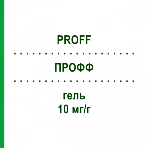 ПРОФФ (PROFF) 10 мг/г гель 100 г - Диклофенак DR.THEISS NATURWAREN