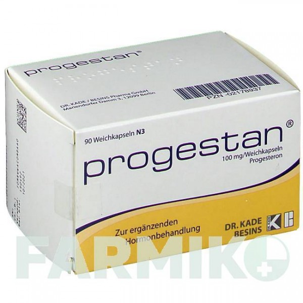 ПРОГЕСТАН (PROGESTAN) 100 мг капсули 90 шт - Прогестерон BESINS HEALTHCARE