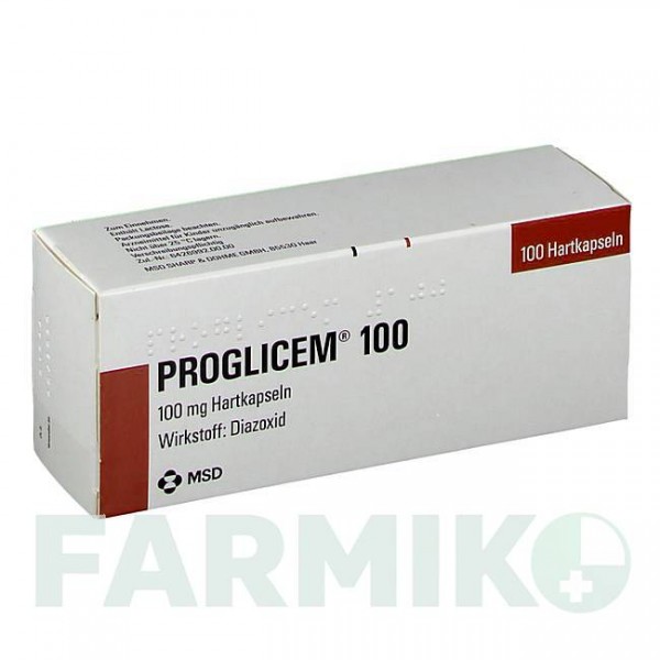 ПРОГЛИКЕМ (PROGLICEM) 100 капсулы 100 шт - Диазоксид MSD