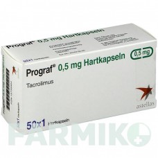 ПРОГРАФ (PROGRAF) 0,5 мг капсулы 50 шт - Такролимус ABACUS MEDICINE