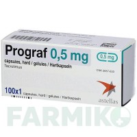 ПРОГРАФ (PROGRAF) 0,5 мг капсули 50 шт - Такролімус ACA MULLER-ADAG PHARMA