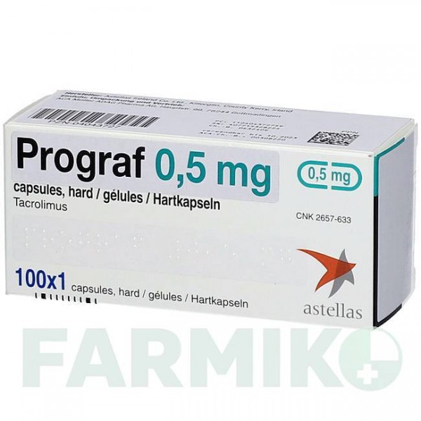 ПРОГРАФ (PROGRAF) 0,5 мг капсулы 50 шт - Такролимус ACA MULLER-ADAG PHARMA