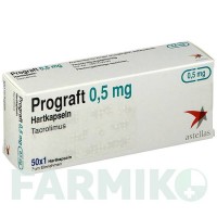 ПРОГРАФ (PROGRAF) 0,5 мг капсули 50 шт - Такролімус KOHLPHARMA