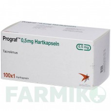 ПРОГРАФ (PROGRAF) 0,5 мг капсулы 100 шт - Такролимус ORIGINALIS