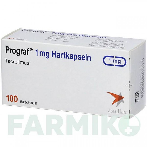 ПРОГРАФ (PROGRAF) 1 мг капсулы 100 шт - Такролимус ABACUS MEDICINE