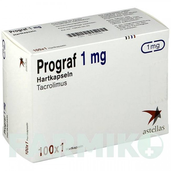 ПРОГРАФ (PROGRAF) 1 мг капсули 100 шт - Такролімус ALLOMEDIC