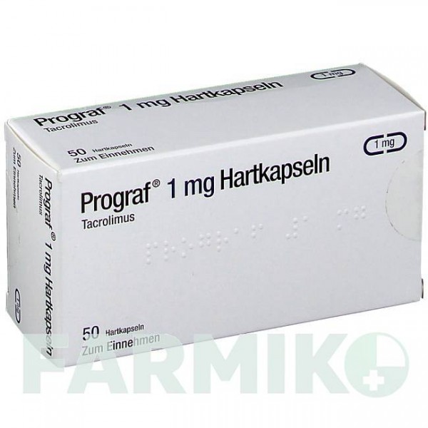 ПРОГРАФ (PROGRAF) 1 мг капсули 50 шт - Такролімус AXICORP PHARMA