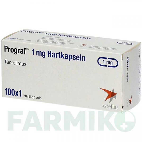 ПРОГРАФ (PROGRAF) 1 мг капсулы 100 шт - Такролимус CC PHARMA