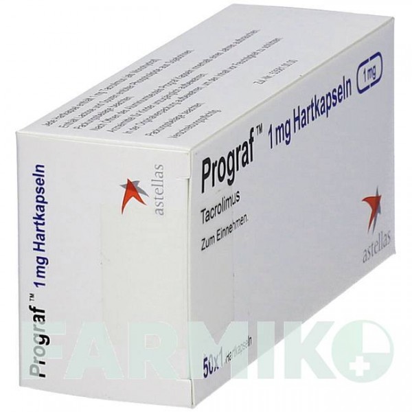 ПРОГРАФ (PROGRAF) 1 мг капсулы 50 шт - Такролимус DOCPHARM
