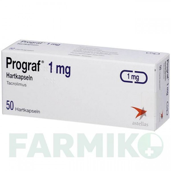 ПРОГРАФ (PROGRAF) 1 мг капсули 50 шт - Такролімус ORIFARM