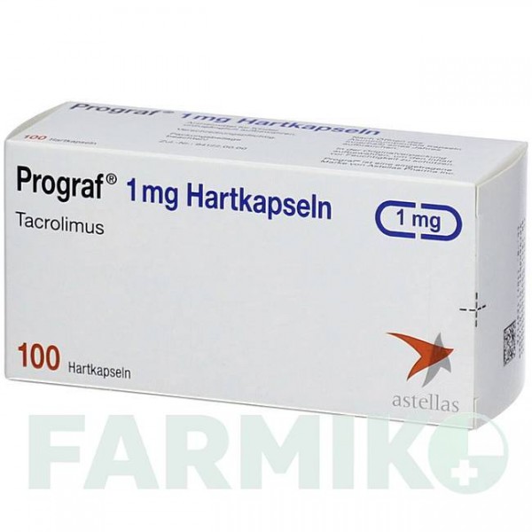ПРОГРАФ (PROGRAF) 1 мг капсули 100 шт - Такролімус ORIGINALIS