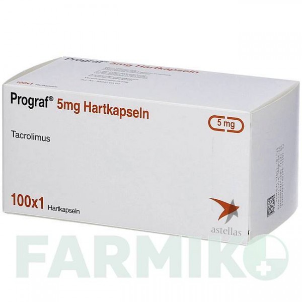 ПРОГРАФ (PROGRAF) 5 мг капсулы 50 шт - Такролимус ABACUS MEDICINE