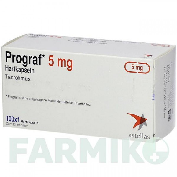 ПРОГРАФ (PROGRAF) 5 мг капсулы 50 шт - Такролимус KOHLPHARMA