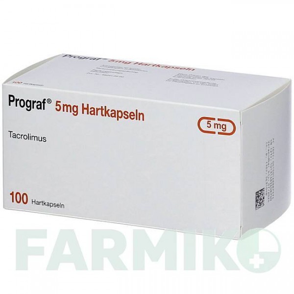 ПРОГРАФ (PROGRAF) 5 мг капсулы 50 шт - Такролимус ORIGINALIS