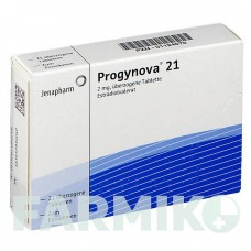ПРОГІНОВА (PROGYNOVA) таблетки 21 шт - Естрадіол JENAPHARM