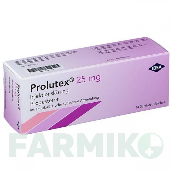 ПРОЛЮТЕКС (PROLUTEX) 25 мг розчин 14 шт - Прогестерон MARCKYRL PHARMA