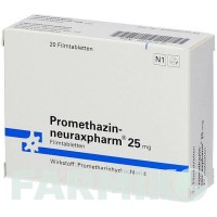 ПРОМЕТАЗИН (PROMETHAZIN) 25 мг таблетки 20 шт - Прометазин NEURAXPHARM