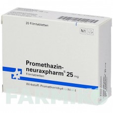 ПРОМЕТАЗИН (PROMETHAZIN) 25 мг таблетки 20 шт - Прометазин NEURAXPHARM