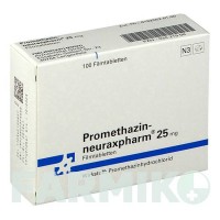 ПРОМЕТАЗИН (PROMETHAZIN) 25 мг таблетки 100 шт - Прометазин NEURAXPHARM