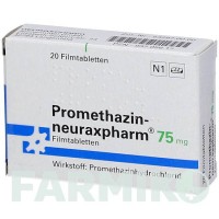 ПРОМЕТАЗИН (PROMETHAZIN) 75 мг таблетки 20 шт - Прометазин NEURAXPHARM