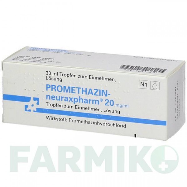 ПРОМЕТАЗИН (PROMETHAZIN) краплі 30 мл - Прометазин NEURAXPHARM