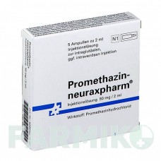ПРОМЕТАЗИН (PROMETHAZIN) раствор 5x2 мл - Прометазин NEURAXPHARM