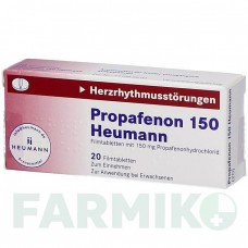 ПРОПАФЕНОН (PROPAFENON) 150 таблетки 20 шт - Пропафенон HEUMANN PHARMA