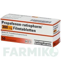 ПРОПАФЕНОН (PROPAFENON) 300 мг таблетки 50 шт - Пропафенон RATIOPHARM