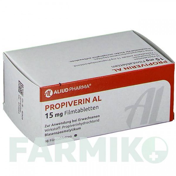 ПРОПИВЕРИН (PROPIVERIN) 15 мг таблетки 98 шт - Пропиверин ALIUD PHARMA